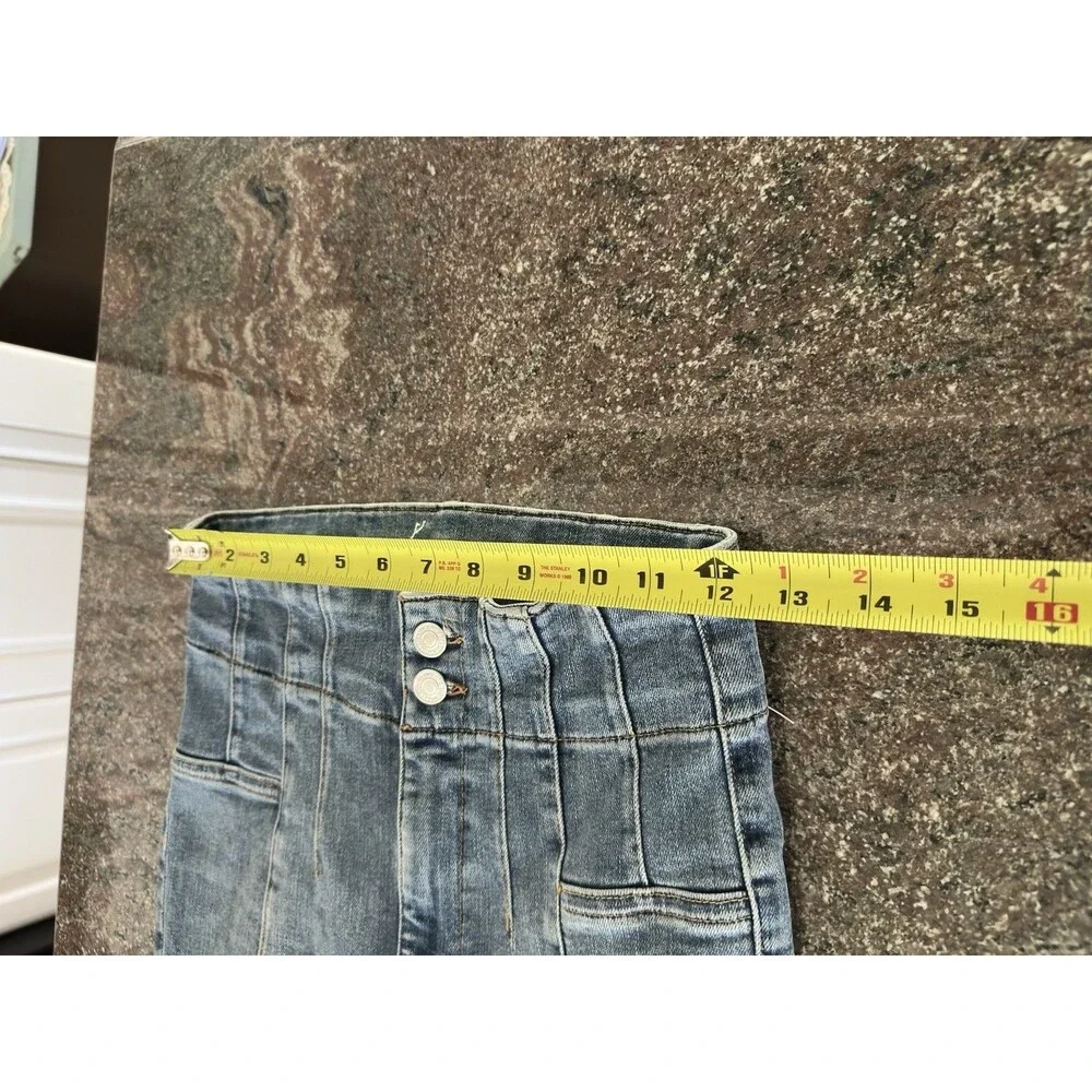 Free People We The Free BluebHigh Waisted Flare Bootcut Denim Jeans Size 28